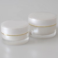 15ml 30ml 50ml Round Acrylic jar double wall plastic jar 50g cosmetic cream pot Container