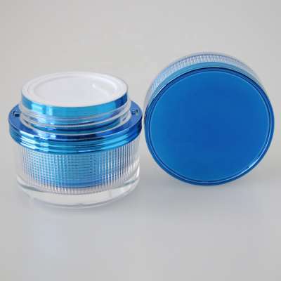 Plastic skin care cream jar acrylic cream jar for cosmetic packaging