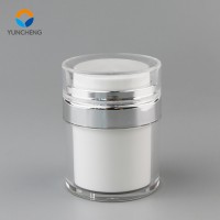 30ml press cream container cosmetic packaging acrylic airless pump jar