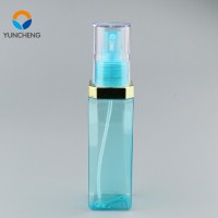 60ml 80ml 100ml 120ml OEM plastic PETG square cosmetic spray bottle