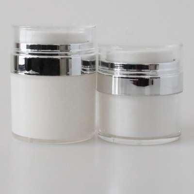 Empty plastic airless cream jar cosmetic container packaging 30ml