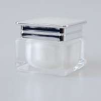 luxury cosmetic containers 30 ml 50 ml 30g 50g square double wall acrylic cream jar