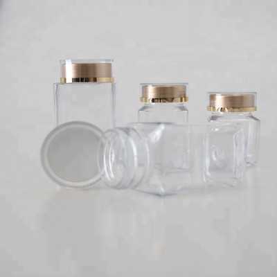 100ml 150ml 300ml 400ml Square PET Medicine Bottles Capsule Plastic Vitamin Bottle