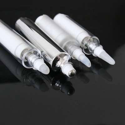 Factory Supply 5ml 10ml White PET Plastic Syringe Skin Care Ampoule Bottle Cosmetic Airless Pump Bottle